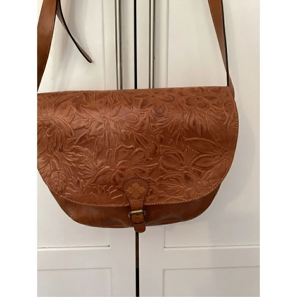 Patricia Nash Rosolini Tooled Leather Cross Body Purse Handbag Style P472203 - Picture 2 of 15